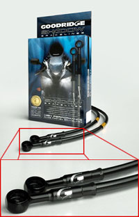 Goodridge Shadow Black hoses.